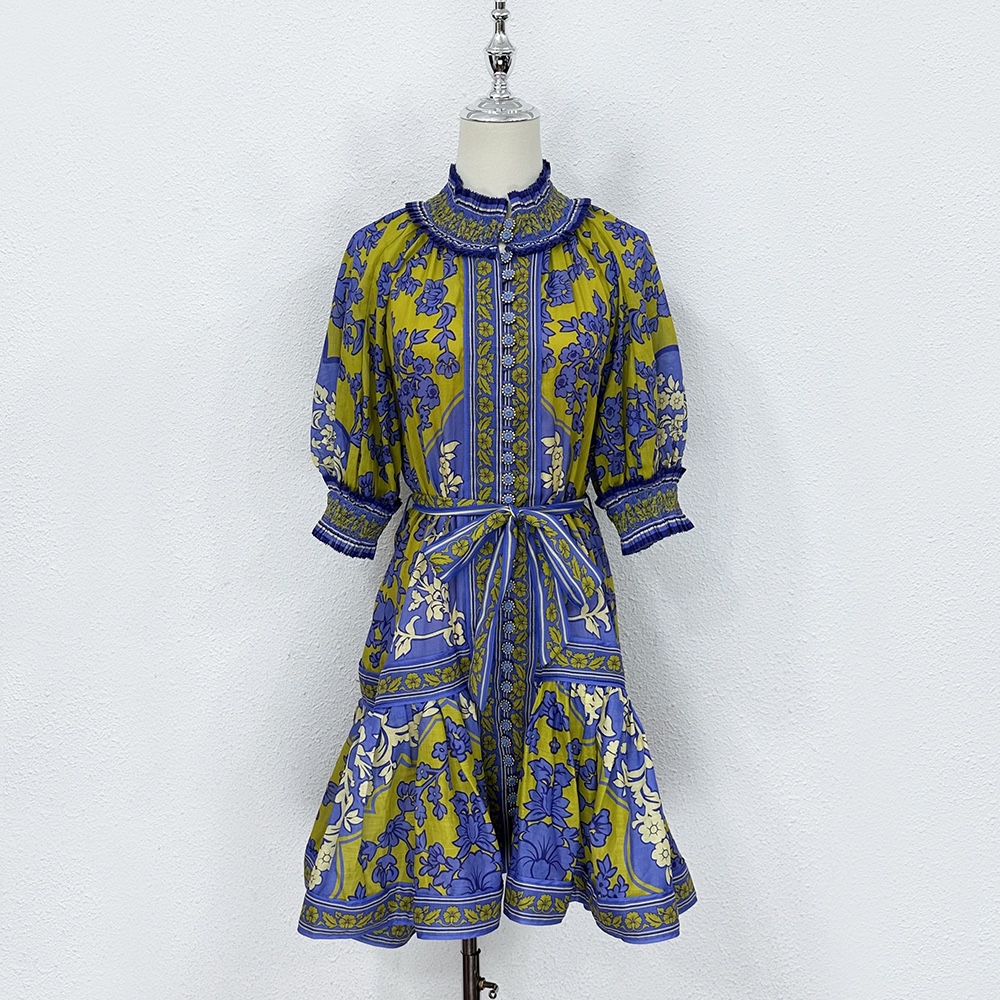 Casual Dresses 2023 Australian designer designed Spring/Summer Vacation Casual Blue Green Bubble Sleeve Dress, Multi
Casual Dresses 2023 Australian designer designed Spring/Summer Vacation Casual Blue Green Bubble Sleeve Dress, Multi