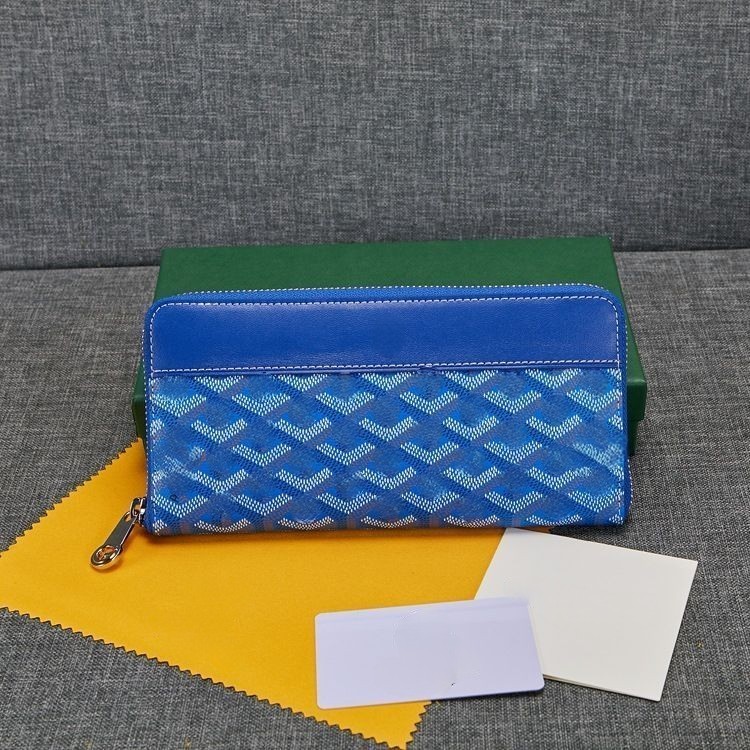 Goya Wallets Cardholder Coin Purses Card Holder Designer Wallet Mens Woman Matignon Large Long Full Zip Closure Womens Calfskin Paper Money Purse Men 20CM, Blue
Goya Wallets Cardholder Coin Purses Card Holder Designer Wallet Mens Woman Matignon Large Long Full Zip Closure Womens Calfskin Paper Money Purse Men 20CM, Blue