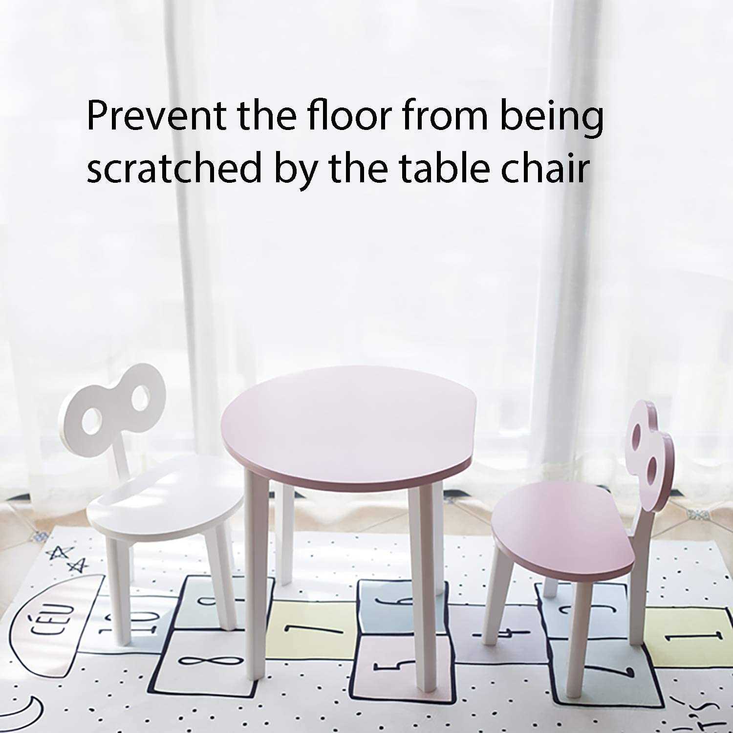 Hopscotch Floor Rug Big Space Kids Play Mats Non-slip Silicone Back Mat Wear-resistant Rugs Suitable for Children's Rooms Home Bedroom