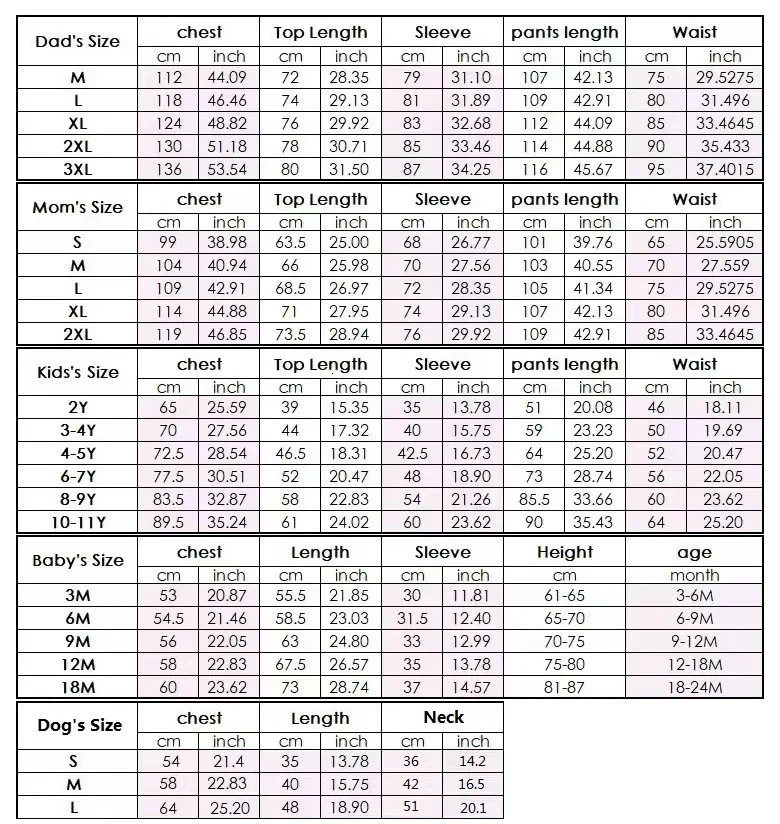 Family Matching Outfits Outfit Year Christmas Pajamas Mommy and Daughter Clothes 231122