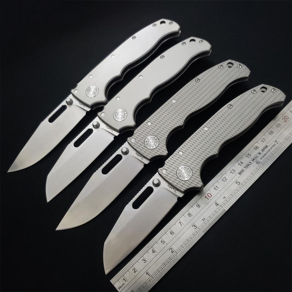 Andrew Demko AD20.5 Shark-Lock Folding Knife 3" CPM-3V Shark Foot Blade Textured Titanium Handles Outdoor Survival hunting Camping Pocket Knives EDC Tools
Andrew Demko AD20.5 Shark-Lock Folding Knife 3" CPM-3V Shark Foot Blade Textured Titanium Handles Outdoor Survival hunting Camping Pocket Knives EDC Tools
