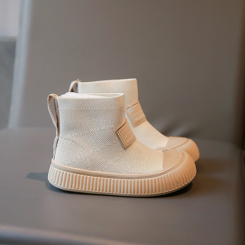 Boots Autumn Baby Shoes Knit Breathable Kids Boys Ankle Soft Sole Casual Fashion Toddler Girls 231122