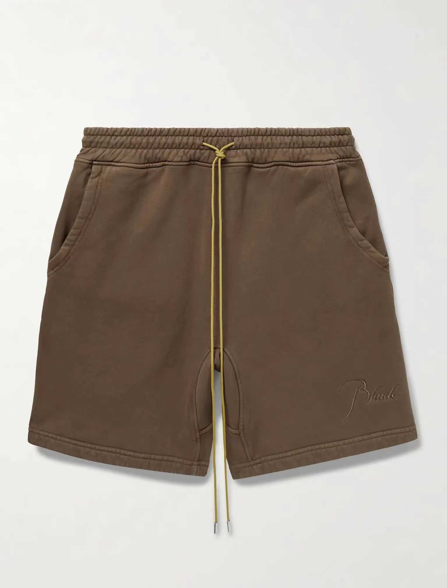 Designer Clothing Rhude23ss Embroidered Letter Drawstring Shorts High Weight Small Trend Brand Capris Couples Joggers Sportswear Beach fitness outdoor, Grayish blue
Designer Clothing Rhude23ss Embroidered Letter Drawstring Shorts High Weight Small Trend Brand Capris Couples Joggers Sportswear Beach fitness outdoor, Grayish blue