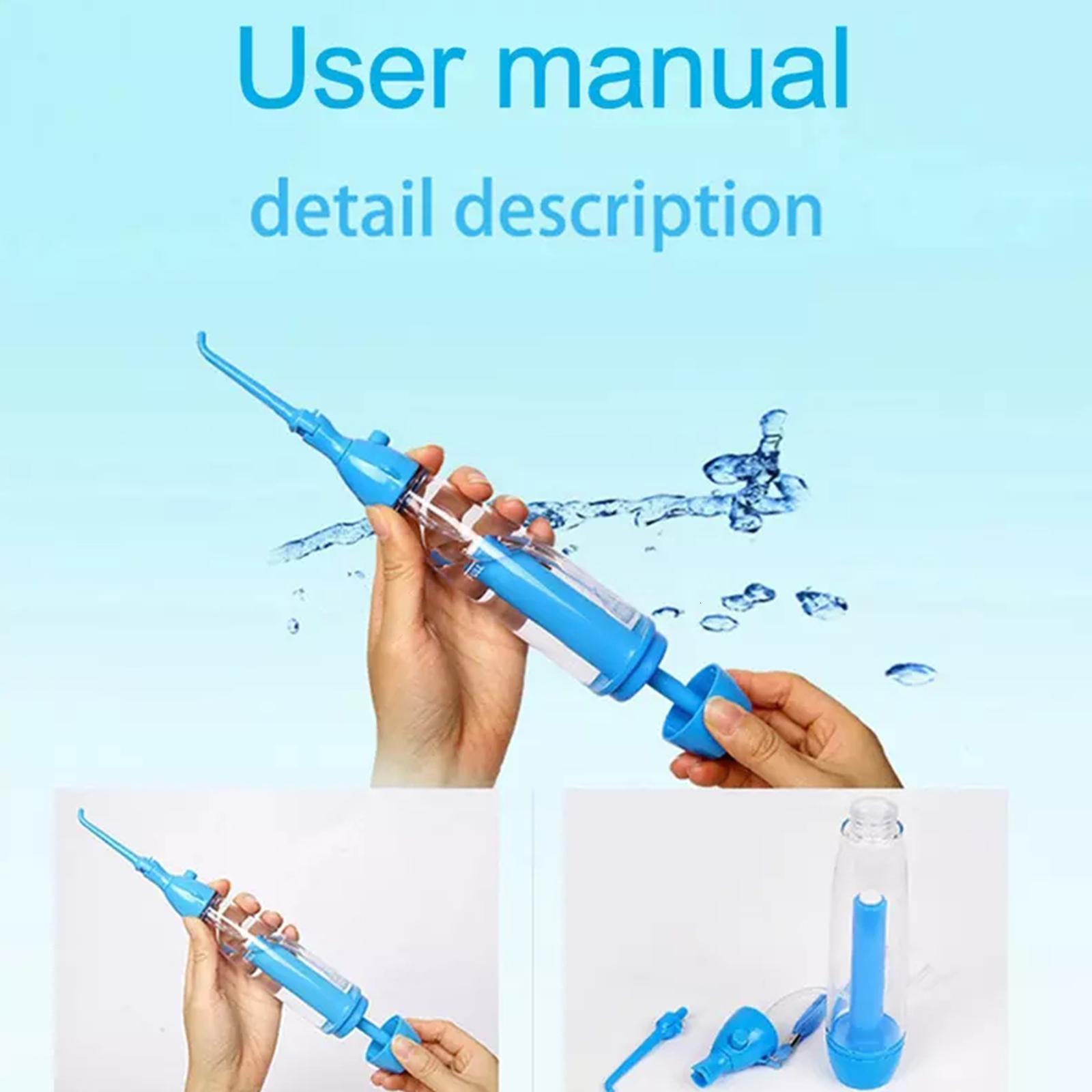 Other Oral Hygiene Irrigator Teeth Cleaner Water Jet Tooth Health Portable Household Flossing Nonelectric D3B6 230421