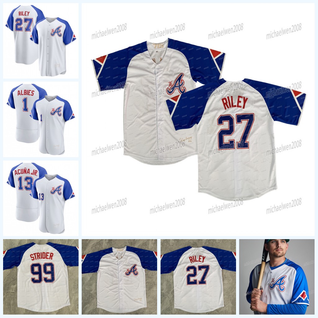 Braves 2023 City Connect Jersey Atlanta Austin Riley Spencer Strider Michael Harris II Ronald Acuna Jr. Matt Olson Max Fried Ozzie Albies Eddie Rosario Aaron Murphy, Men cool base
Braves 2023 City Connect Jersey Atlanta Austin Riley Spencer Strider Michael Harris II Ronald Acuna Jr. Matt Olson Max Fried Ozzie Albies Eddie Rosario Aaron Murphy, Men cool base