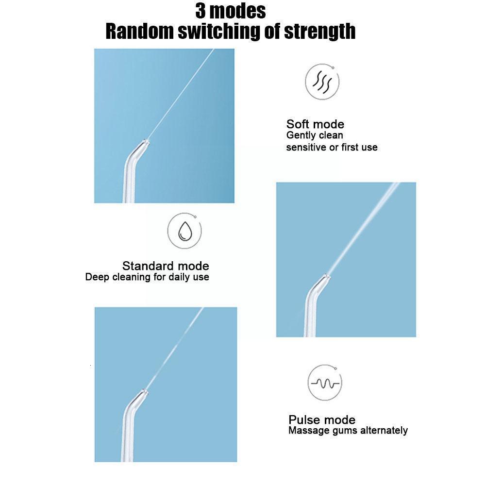 Other Oral Hygiene Irrigator USB 3 Modes Cleanable Battery Operated Jet Cordless Advanced Portable Powerful Cleaner Nozzles For Braces S3J2 230421