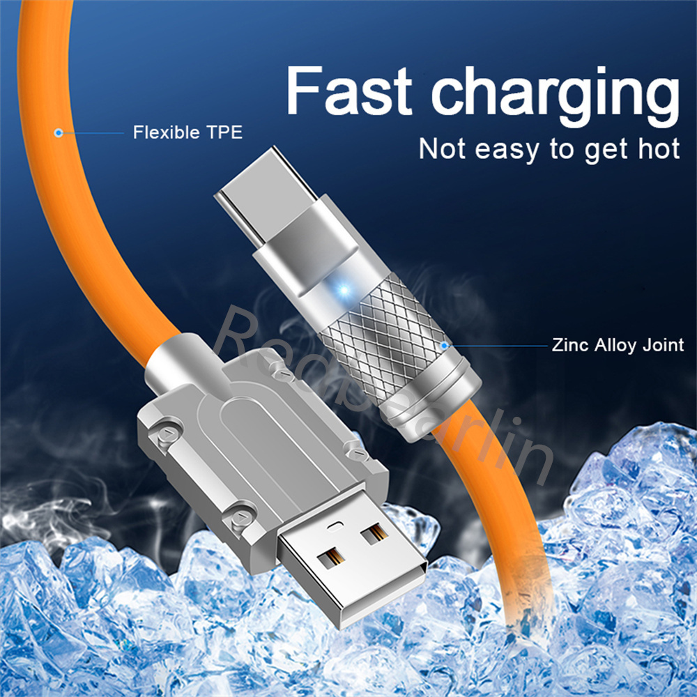 Super Fast Charging Type c Cables 1M 2M 1.5M 120W 6A USB-C Micro Cable Wire For Samsung Galaxy S10 S20 S22 S23 Note 10 htc lg xiaomi