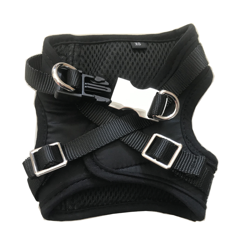 2025 new and Leash Set - Designer Dog Vest Harness with Metal Tag, Air Mesh, Adjustable Step-In for Small Medium Dogs, Black XXL