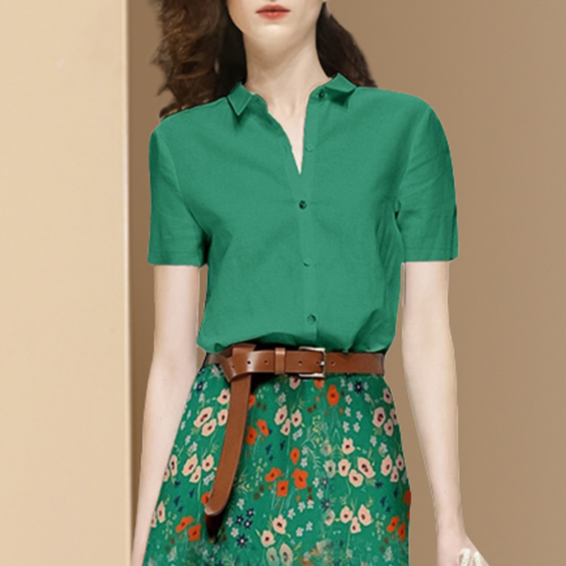 Two Piece Dress EVNISI Summer Women Two Piece Outfit Print Chiffon Short Sleeve Blouse Sashe Skirt Set Woman Casual 2 Piece Sets Suit 230422