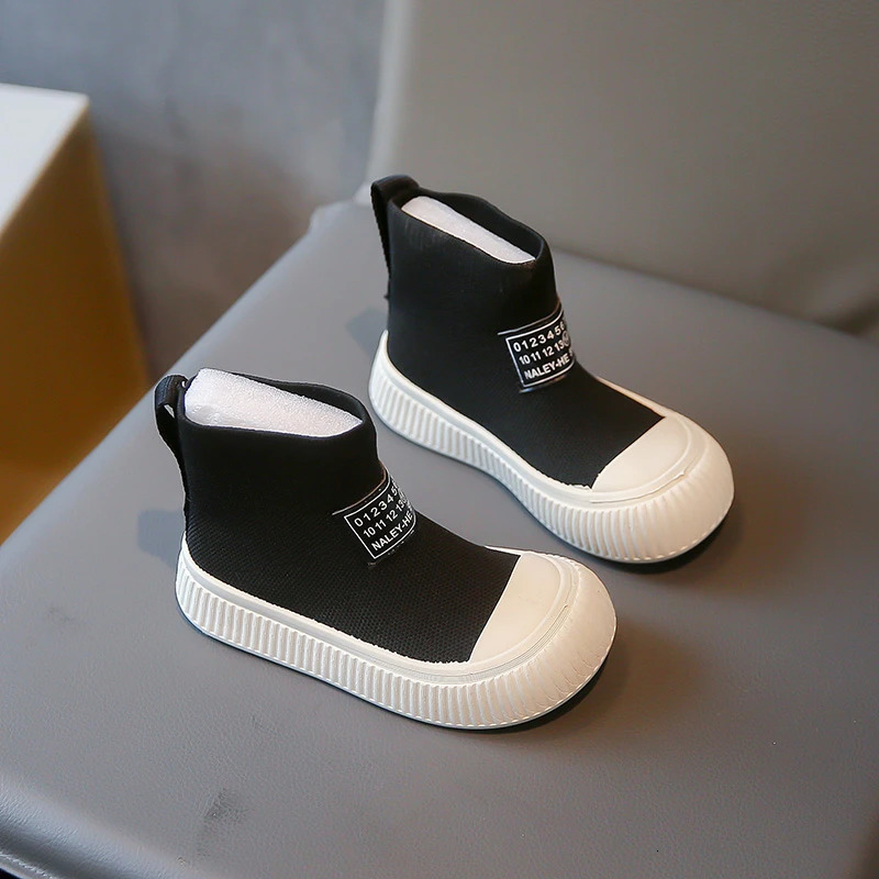 Boots Autumn Baby Shoes Knit Breathable Kids Boys Ankle Soft Sole Casual Fashion Toddler Girls 231122