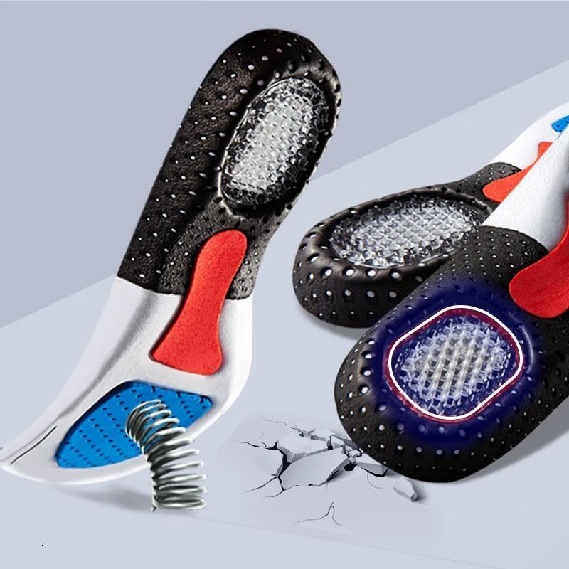 Shoe Parts Accessories Silicone Sport Insoles Ortic Arch Support Pad Running Gel Men Women Breathable Cushion 230421