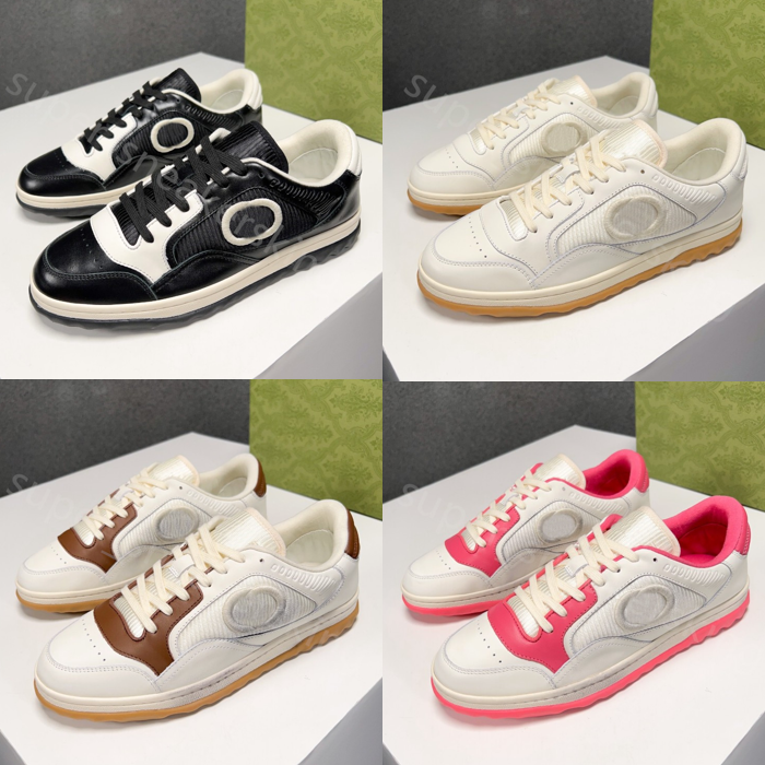 

2023 NEW designer fashion casual shoe men women mac80 as distressed retro smudge marks effect canvas interlocking g mens womens luxury flat platform sneaker 35-44