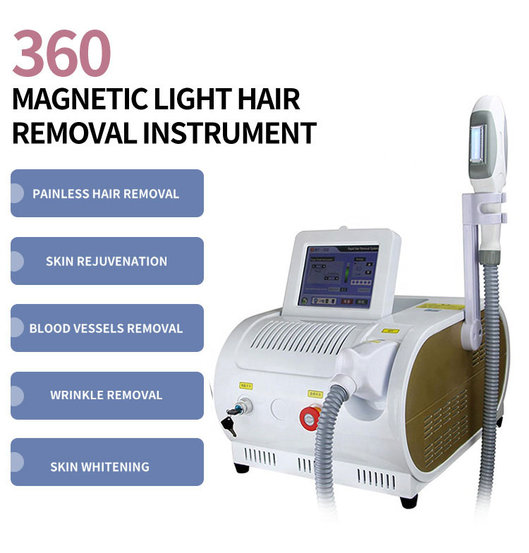 Professional Freezing Point Painless Hair Removal Machine OPT ILP Depilator Skin Whitening Tone Improving Blood Vessels Treatment Equipment