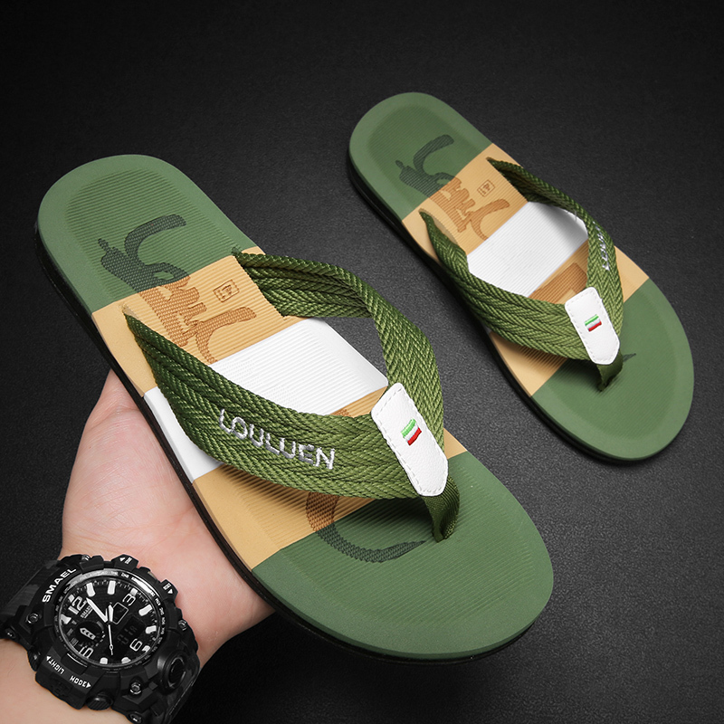 Slippers Summer Men FlipFlops Outdoor Soft Quick Dry Slides Street Beach Massage Casual Flip Flops Indoor Footwear 230421