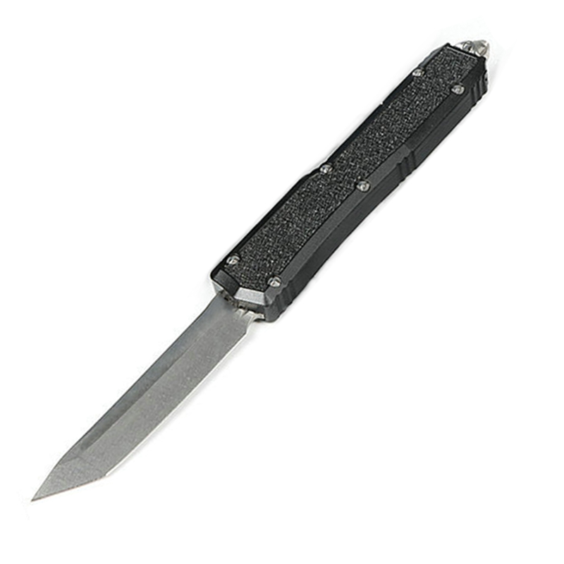 High End 7678 MT Tactical Knife D2 Steel Stone Wash Blade Black Aviation Aluminum Handle Outdoor EDC Pocket Knives with Nylon Bag and Repair Tool.
