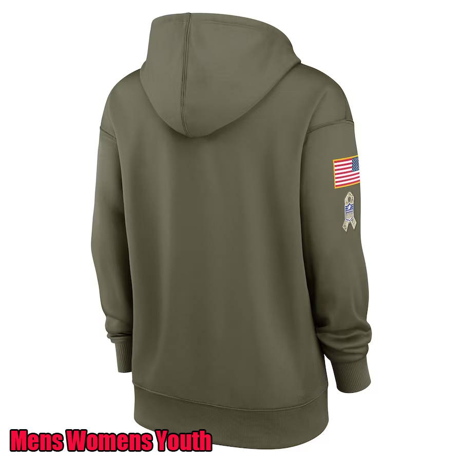 2022 Salute To Service Performance Pullover Hoodie Football Jersey Custom Any Team Name Number Sweatshirts S-XXXL Mens Womens Youth 666