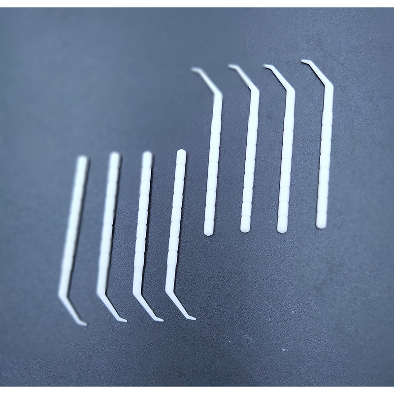 Dental Floss Angled toothpick pick White Plastic Household Teeth Cleaning Curved Hook 2 Bottle 230421