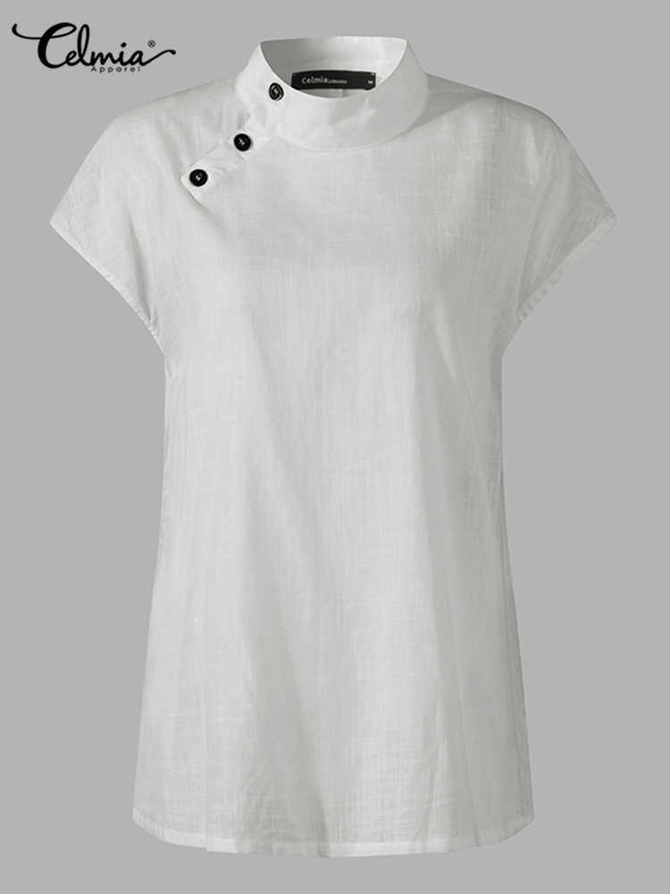 Designer New Summer Cotton Linen Women's Shirt Light White Shirt Casual chic tunic Breathable Clothing Fashion 2023
