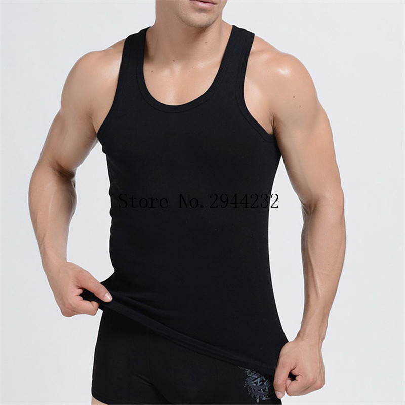 Men's Tank Tops Men Casual Tank Top Cotton Tank tops Sleeveless Tees Black White Gray Tanks Undershirt Quick Dry Boys Vest For Male Tanktop 23042