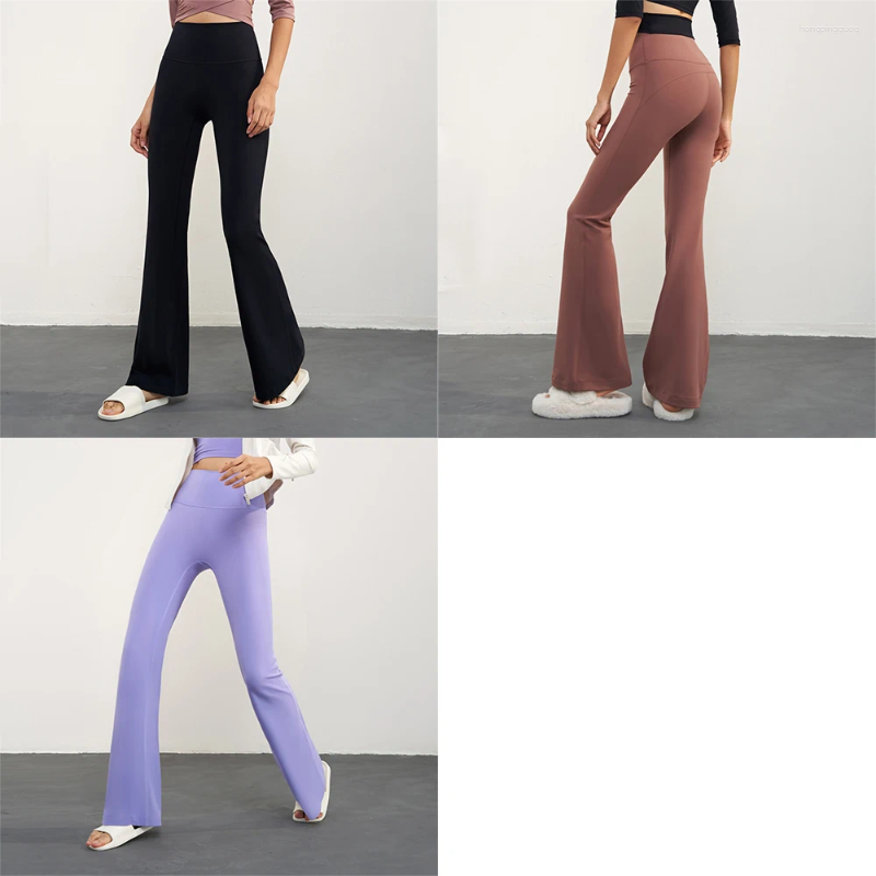 Yoga Flared Active Pants For Women Gym Push Up Leggings High Waist Workout Tights Sportswear Outfit | Fiess Clothing Collection