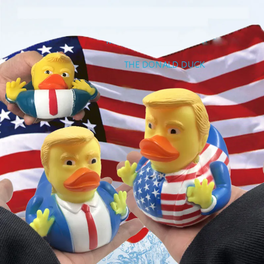 Creative PVC Flag Trump Duck Party Favor Bath Floating Water Toy Party Supplies Funny Toys Gift ss0422
Creative PVC Flag Trump Duck Party Favor Bath Floating Water Toy Party Supplies Funny Toys Gift ss0422