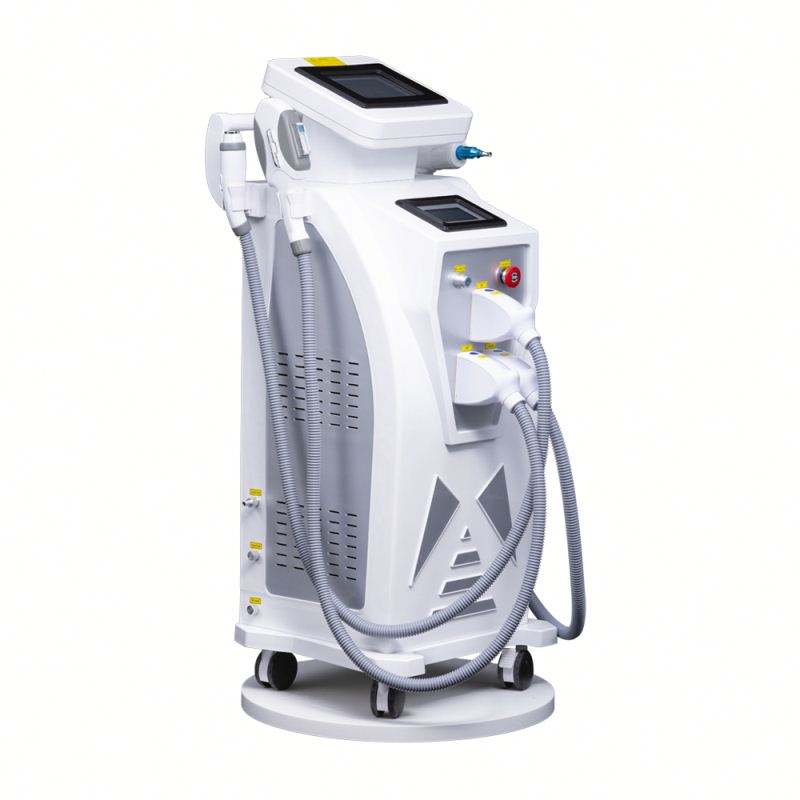 High Efficiency 3 IN 1 IPL OPT Hair Removal Machine Nd-Yag Laser Tattoo Removal RF Skin Rejuvenation Dual Screen Salon Beauty Epilator