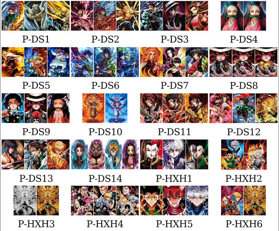 3D Lenticular Posters Anime Print Movie Poster 3D Lenticular Flip Changing Pictures 3D Wall Decor-(Please Ask Us for Full Catalog) --