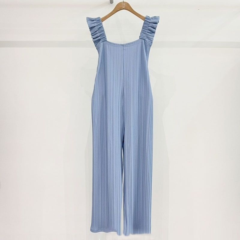 Women's Jumpsuits Rompers Fungus Suspender Black Jumpsuit Women Overalls Korean Slim High Waist Rompers Sexy Elegant Square Collar Jump Suits Ple