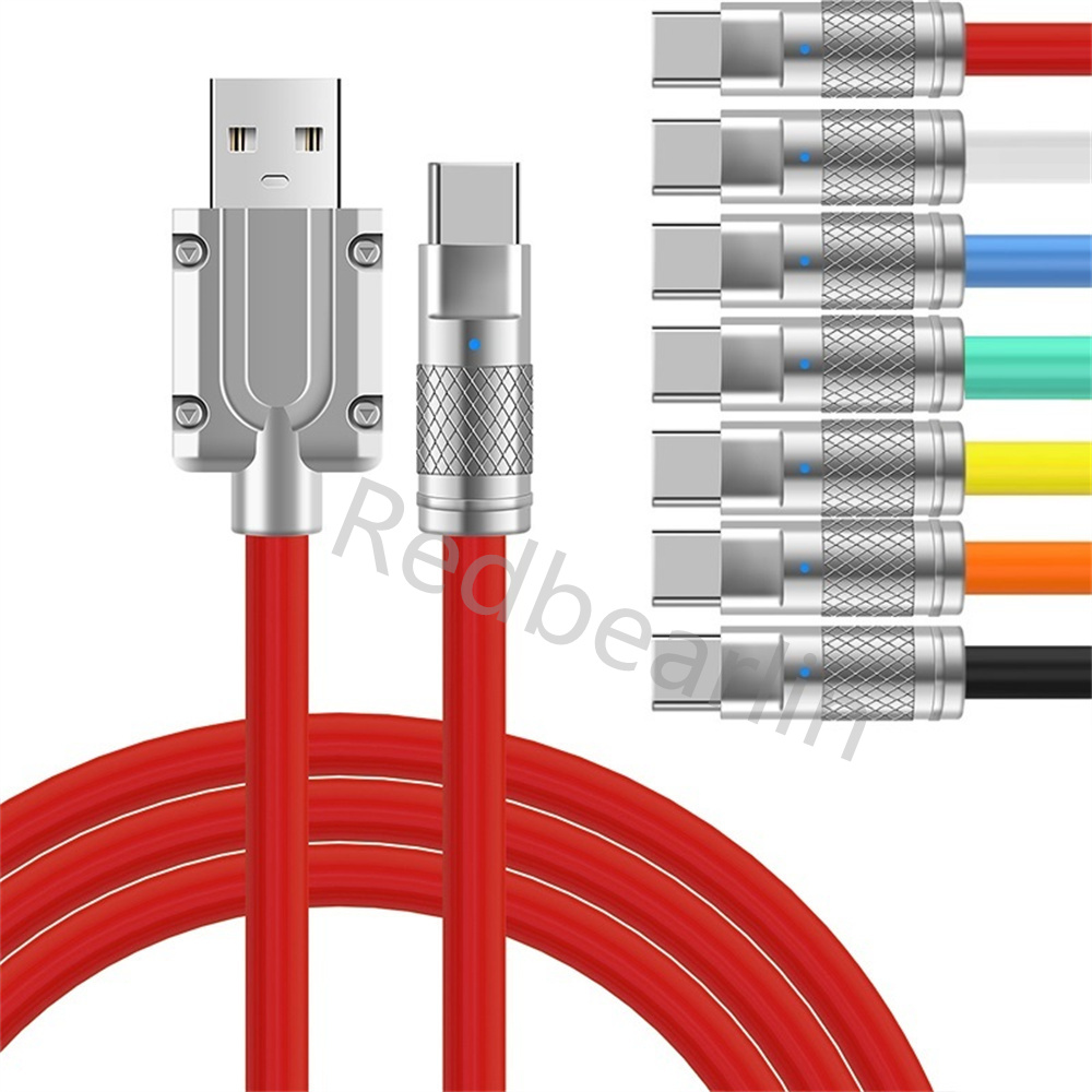 120W 6A Super Fast Charging Cables USB C Type C Micro Liquid Silicone Cable Quick Charge For Samsung s10 S20 S22 S23 Htc lg 1M 3ft
