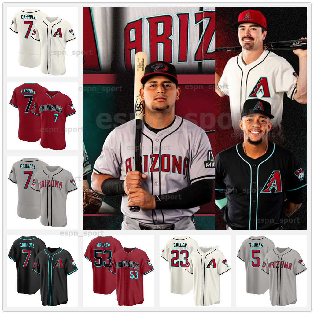 Diamondbacks 2024 NEW Teal Jersey 7 Corbin Carroll 5 Alek Thomas 12 Lourdes Gurriel Jr. 6 Jace Peterson 53 Christian Walker 4 Ketel Marte 13 Gabriel Moreno 23 Zac Gallen