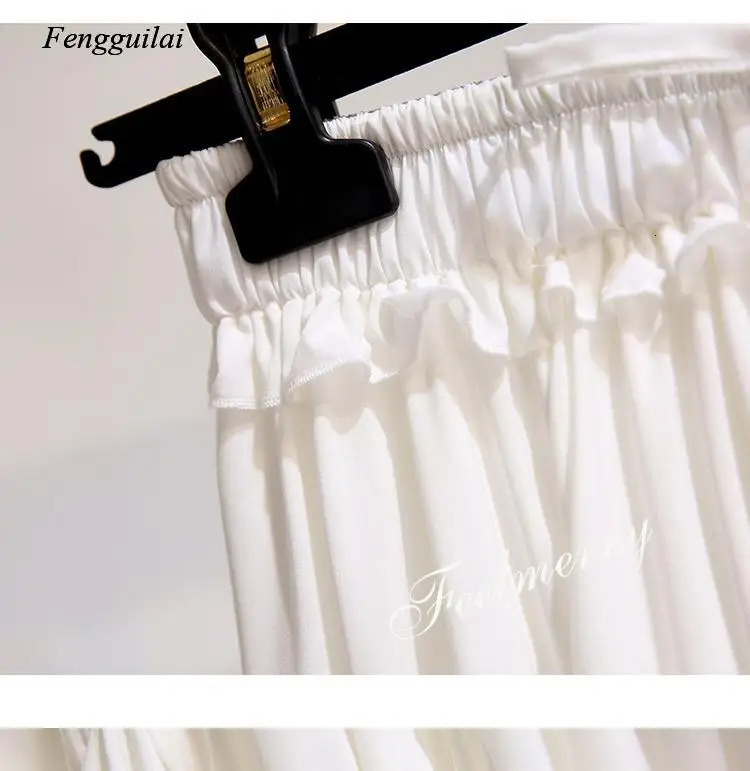 Skirts White Black Chiffon Summer Shorts Skirt Women Fashion Korean High Waist Tutu Pleated Mini Aesthetic Skirt Female 231121