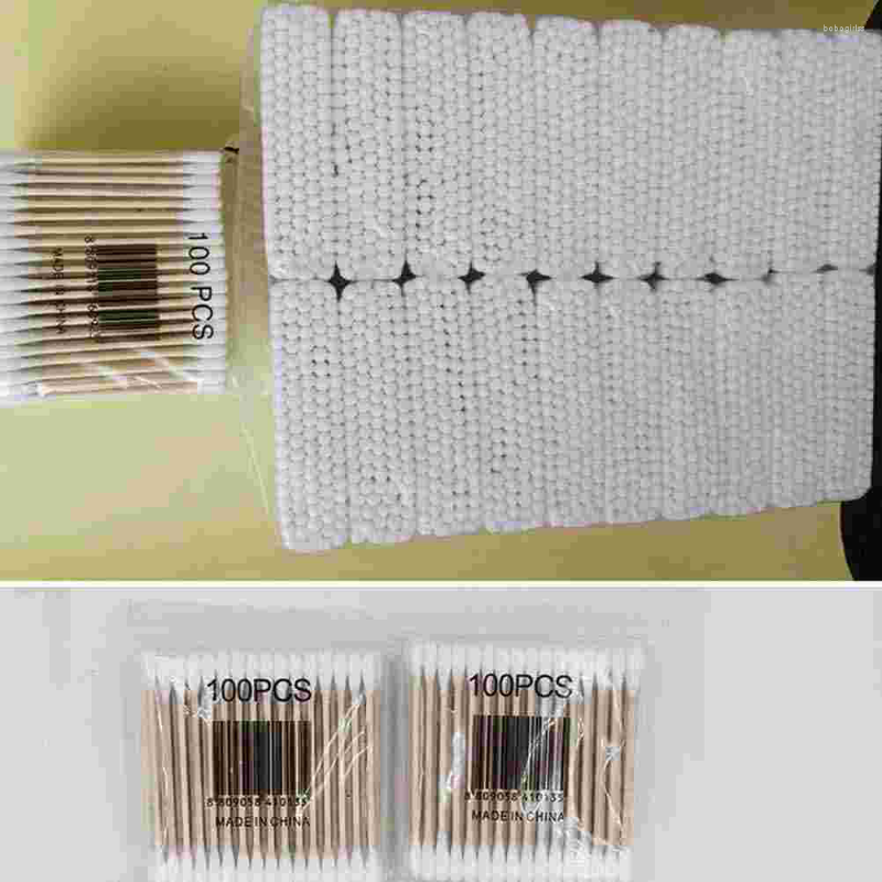 Makeup Sponges 300 PCS Cotton Applicator Baby Swabs Double Heads Remover