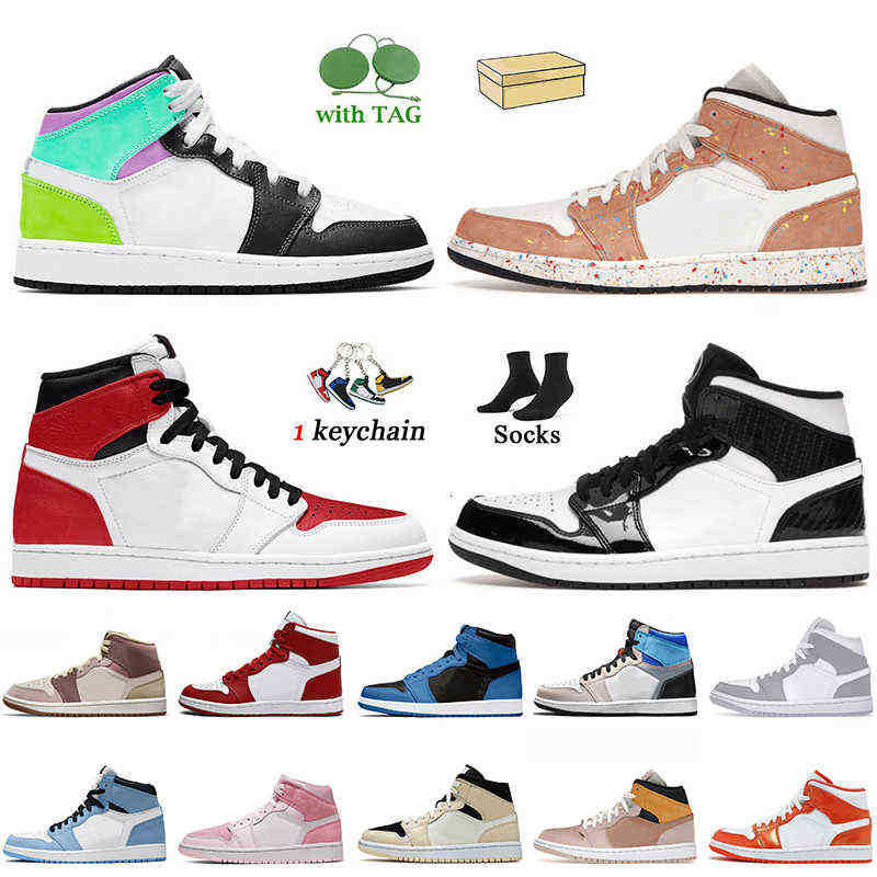 Top Quality Mens Basketball Shoes Jumpman 1 Women Men Carbon Fiber 1s High OG Trainers Brushstroke Heritage Pastel UNC White University Blue, # # 36-46 carbon fiber
Top Quality Mens Basketball Shoes Jumpman 1 Women Men Carbon Fiber 1s High OG Trainers Brushstroke Heritage Pastel UNC White University Blue, # # 36-46 carbon fiber