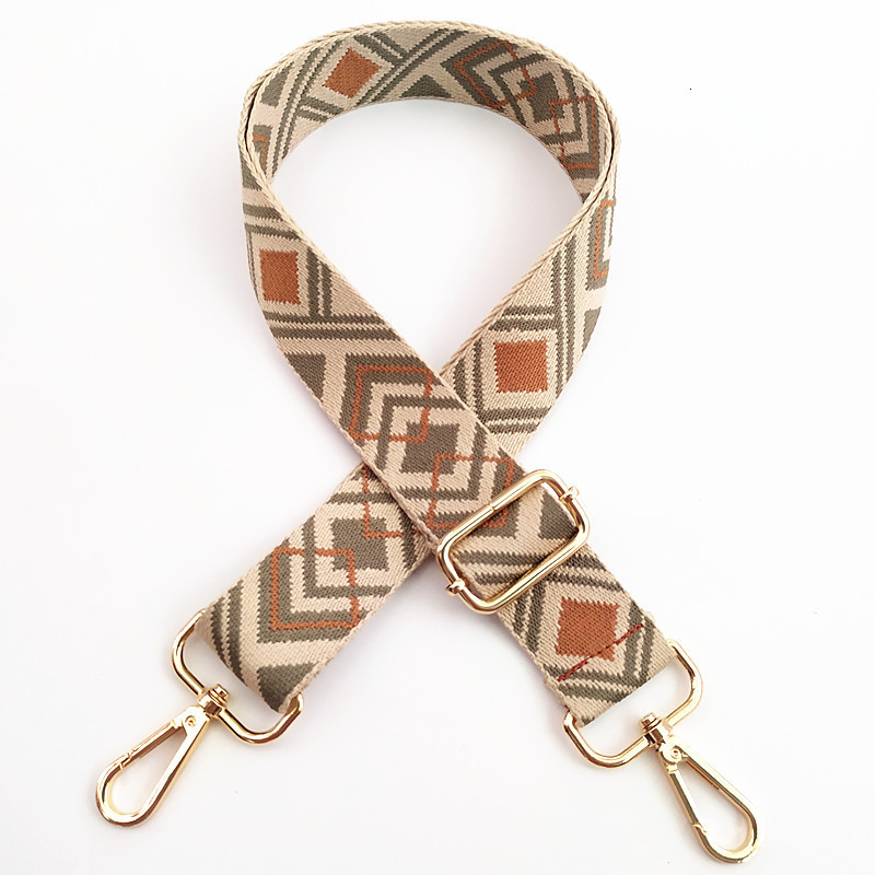 Bag Parts Accessories Ladies Adjustable Shoulder Strap Contrast Color Webbing Handle Replacement Belt Women Trendy Crossbody 230421