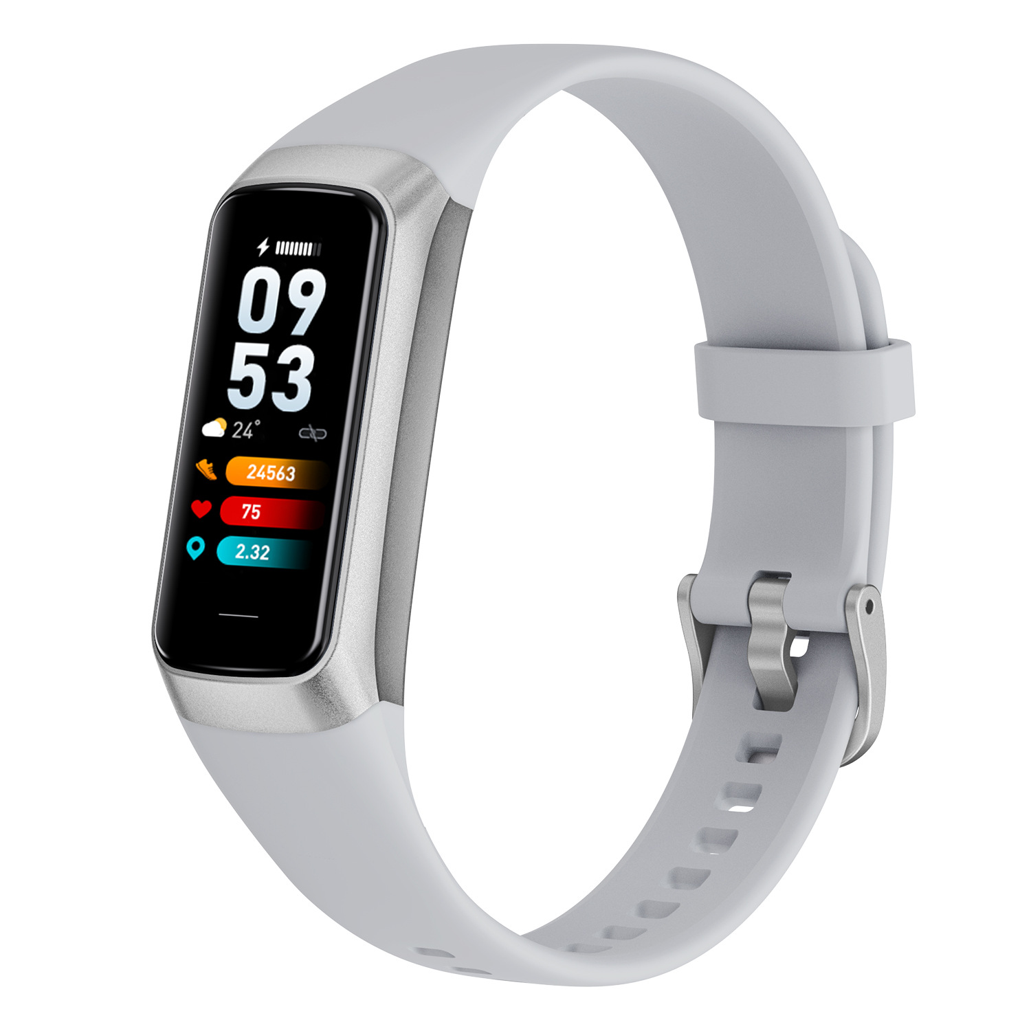 2023 New C60 Smart Bluetooth Bracelet Waterproof Men's Sports Pedometer Heart Rate Blood Pressure 1.1 Inch Screen Ladies Watch