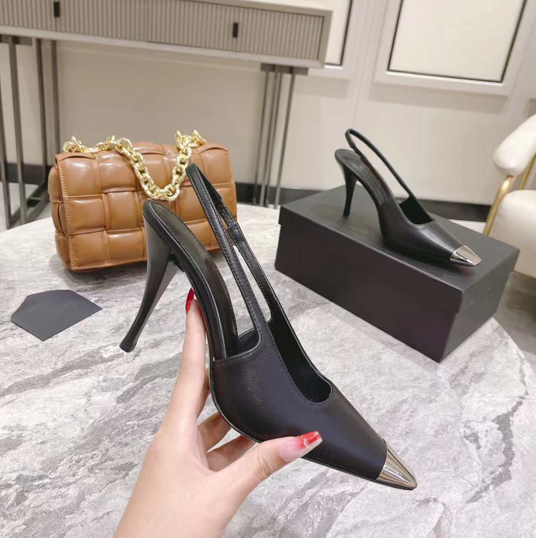 Fashion Sandals Designer Women Casual Back Empty Dress Shoes Comfortable Slim High Heels Genuine Leather Black Square Toe Wrap stiletto
Fashion Sandals Designer Women Casual Back Empty Dress Shoes Comfortable Slim High Heels Genuine Leather Black Square Toe Wrap stiletto