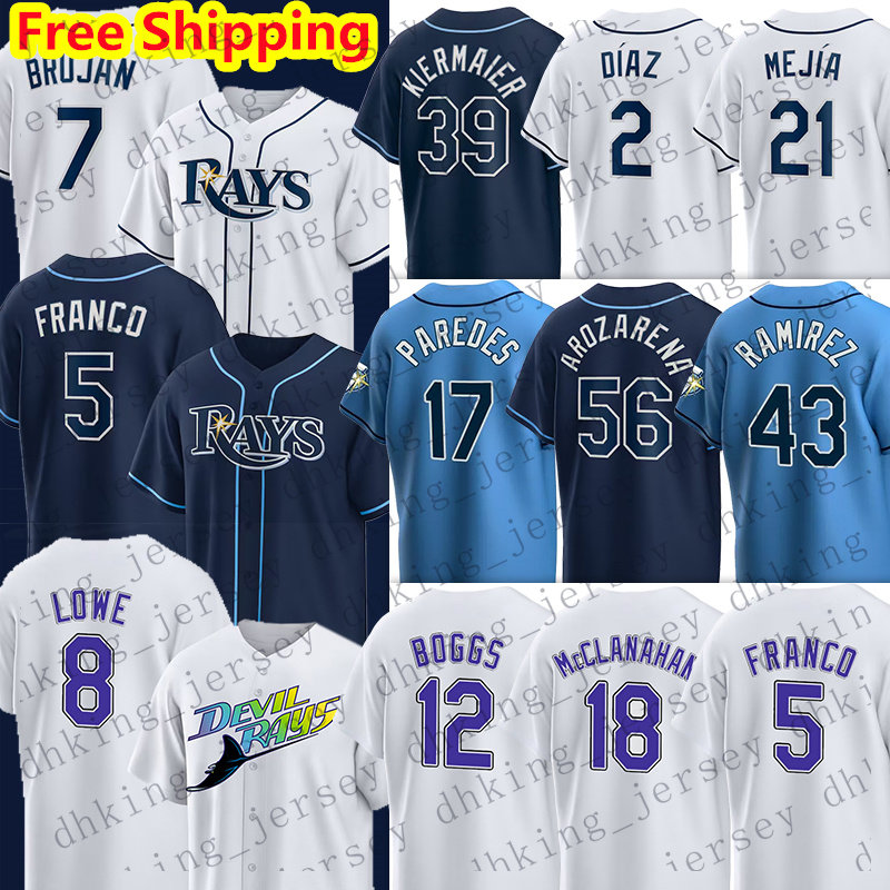 Brandon Lowe Rays Baseball Jersey Tampa Bay Randy Arozarena Wander Franco Vidal Brujan Jose Siri Randy Arozarena Shane McClanahan Yandy Diaz Luke Raley, Men(g m)
Brandon Lowe Rays Baseball Jersey Tampa Bay Randy Arozarena Wander Franco Vidal Brujan Jose Siri Randy Arozarena Shane McClanahan Yandy Diaz Luke Raley, Men(g m)