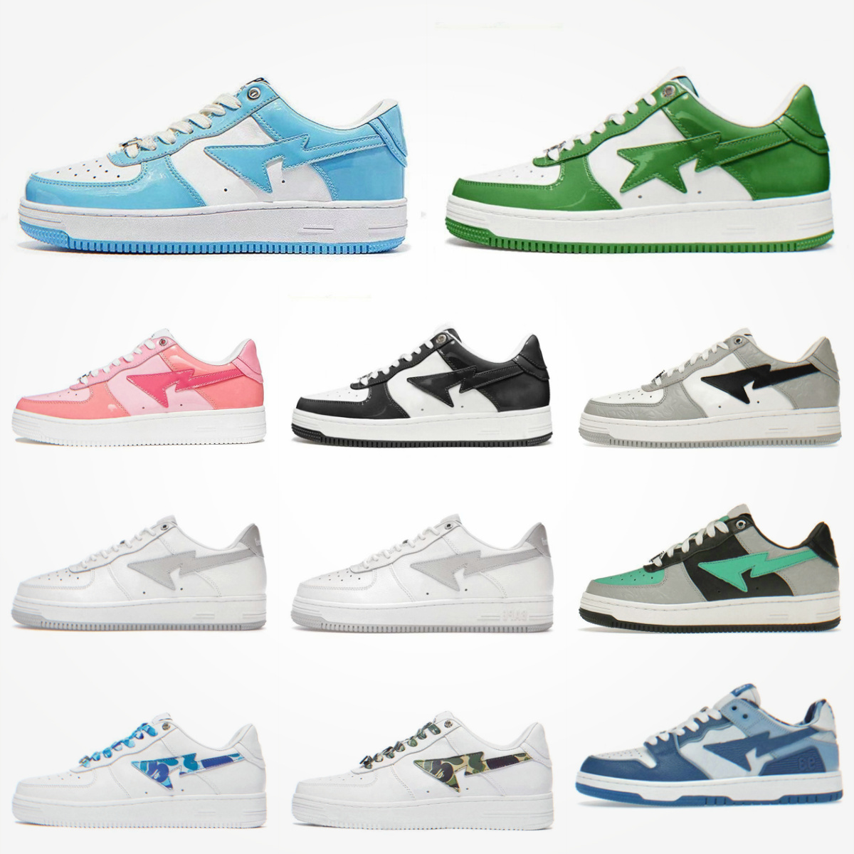 Trainers Bapestas Casual Shoes JJJJound Bapesta Low Men Women Italy Stas SK8 ABC Camo Blue Red Pink Outdoor Patent Leather Green Black White Sports Designer Sneakers, Please contact us
Trainers Bapestas Casual Shoes JJJJound Bapesta Low Men Women Italy Stas SK8 ABC Camo Blue Red Pink Outdoor Patent Leather Green Black White Sports Designer Sneakers, Please contact us