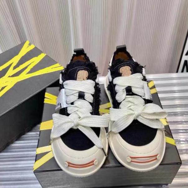 Woman SMILE Canvas shoes Thick bottom bow tie opened mouth laugh sneakers Leisure platform Ladies girls Rough edges Little White Shoes 35-44