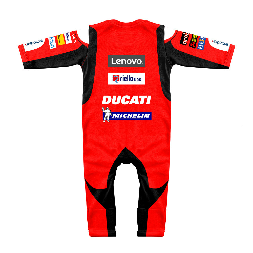 Rompers Baby Jumpsuit MOTO GP Commemorative Racing Motorcycle Boy Baby Girl Baby Outdoor Love Climbing Clothes 230421
