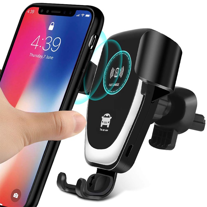 Auto Clamping 15W 3 In 1 Fast Wireless Car Charger With For Mobile Phones Portable Phone Holder