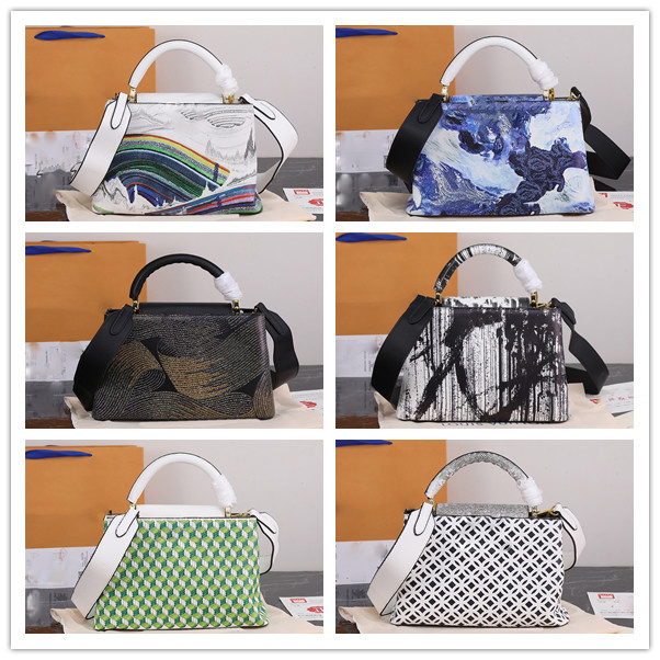 Classic Capucines BB Tote Bag Women Handbags Taurillon Designer Shoulder Bags strap Wrist bag Crossbody bags Leather Office Fashion Lady Japanese bag, Black alligator
Classic Capucines BB Tote Bag Women Handbags Taurillon Designer Shoulder Bags strap Wrist bag Crossbody bags Leather Office Fashion Lady Japanese bag, Black alligator