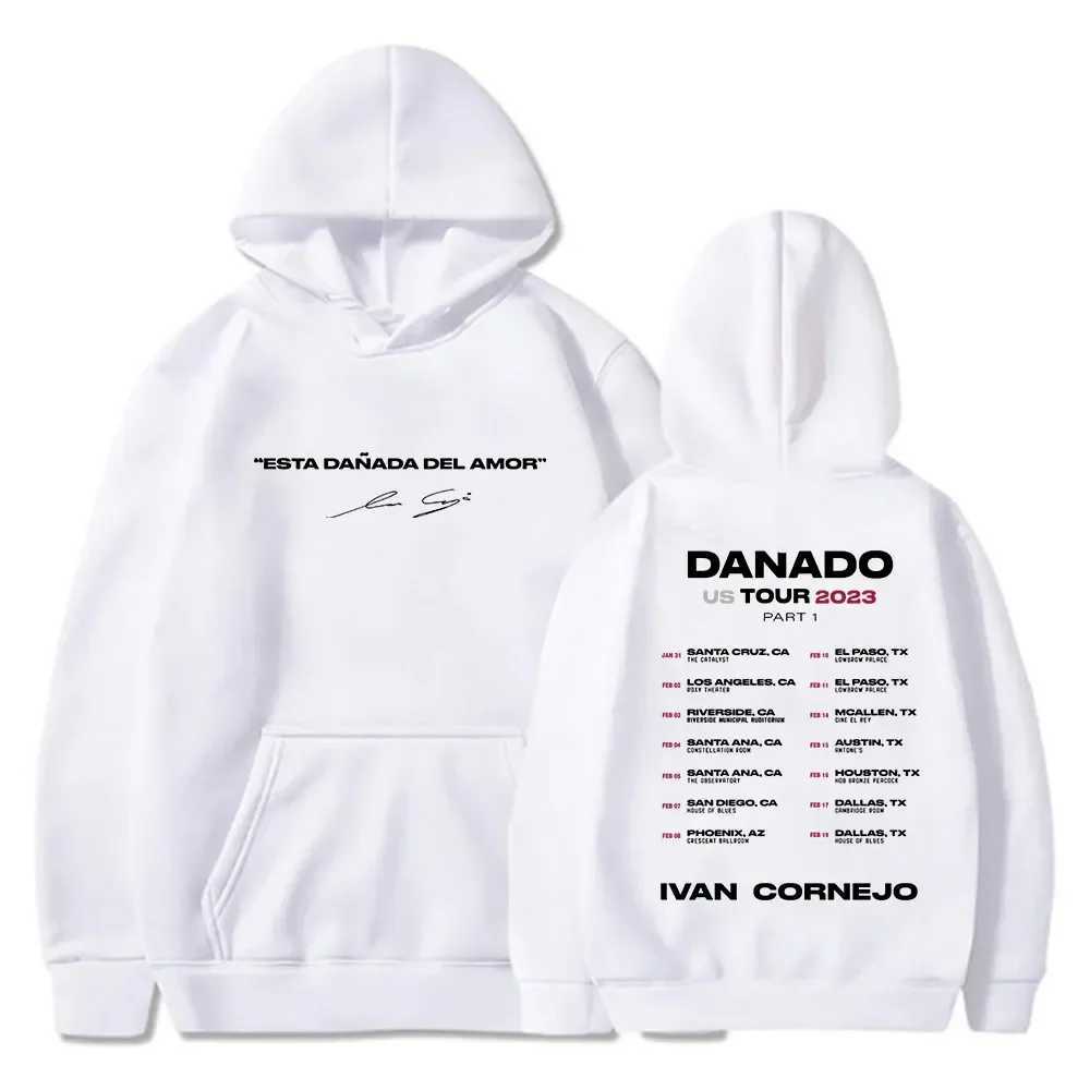 Men's Hoodies Sweatshirts Ivan Cornejo Danado US Tour 2023 Hoodie Long Sleeve Streetwear Women Men Hooded Sweatshirt Hip Hop Clothes N1QT