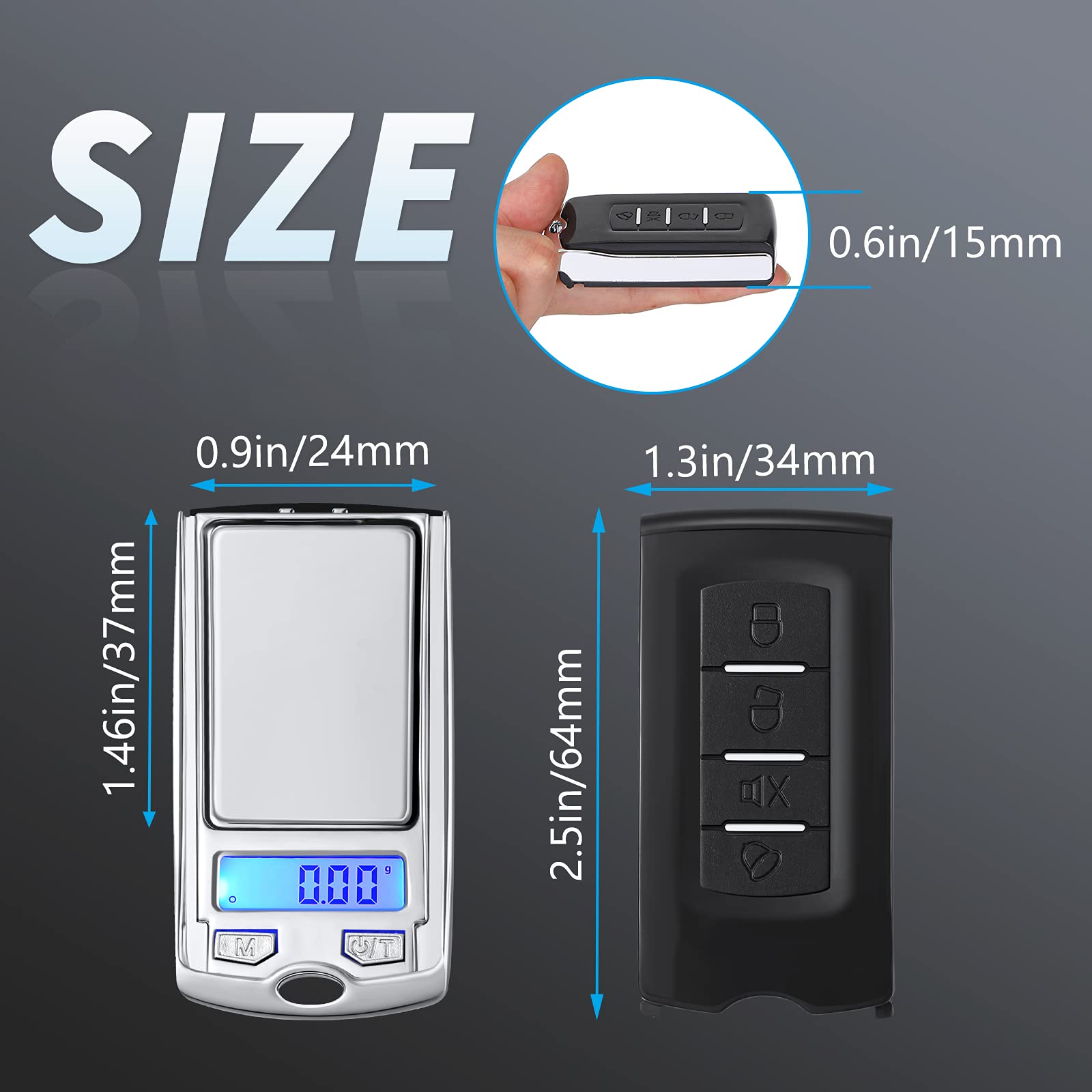 Update Wholesale Portable Gram 200G/ 0.01G Mini Digital Pocket Car Key Shape Electronic Battery Food/Jewelry Ounces/Grains Scale With Backlit LCD