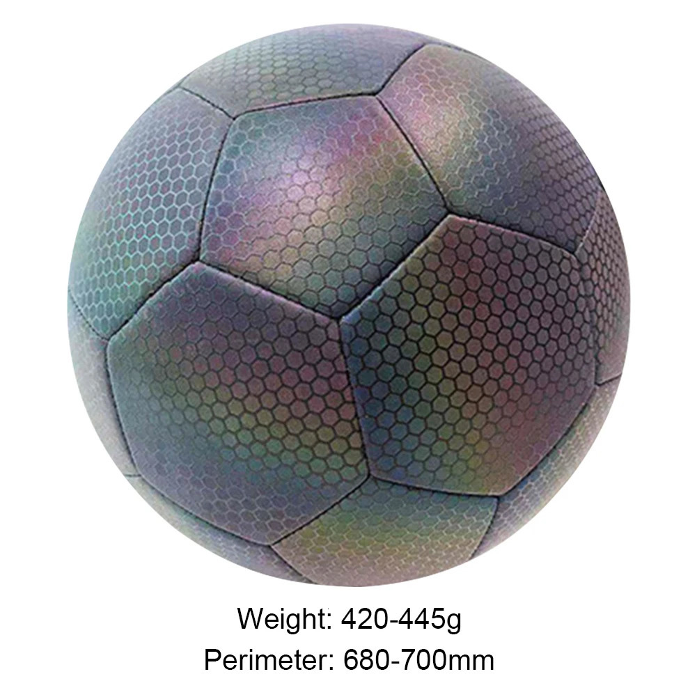 Balls Soccer Ball Luminous Night Reflective Football Glow in the Dark Footballs Size 5 for Adults Outdoor Sports Team Training Soccer 231123