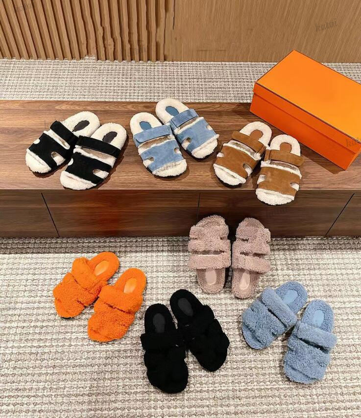 Designer Chypre Flat Slippers Luxury Women Sandals Shearling Wool Branded H Home Slipper Adjustable Strap Design Outdoor Casual Shoe, Color8
Designer Chypre Flat Slippers Luxury Women Sandals Shearling Wool Branded H Home Slipper Adjustable Strap Design Outdoor Casual Shoe, Color8