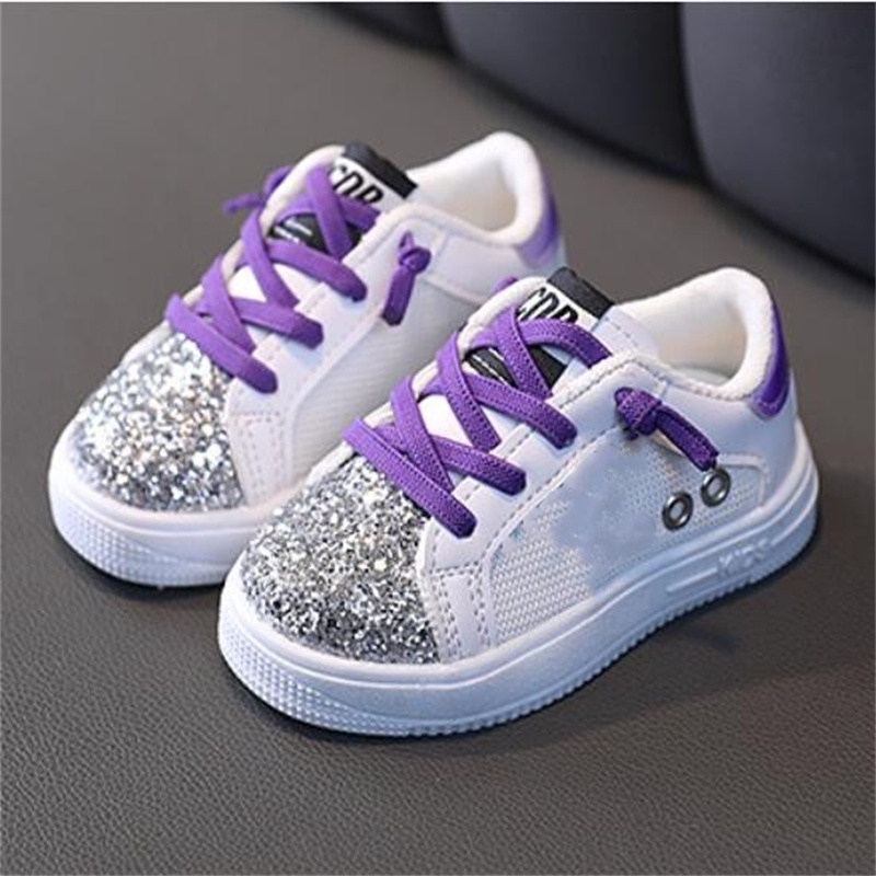 Fashion Sequins Kids Baby Shoes Boys Girls Athletic Shoes Outdoor Toddler Infant Sneakers Spring Autumn Children Running Sports Shoe
