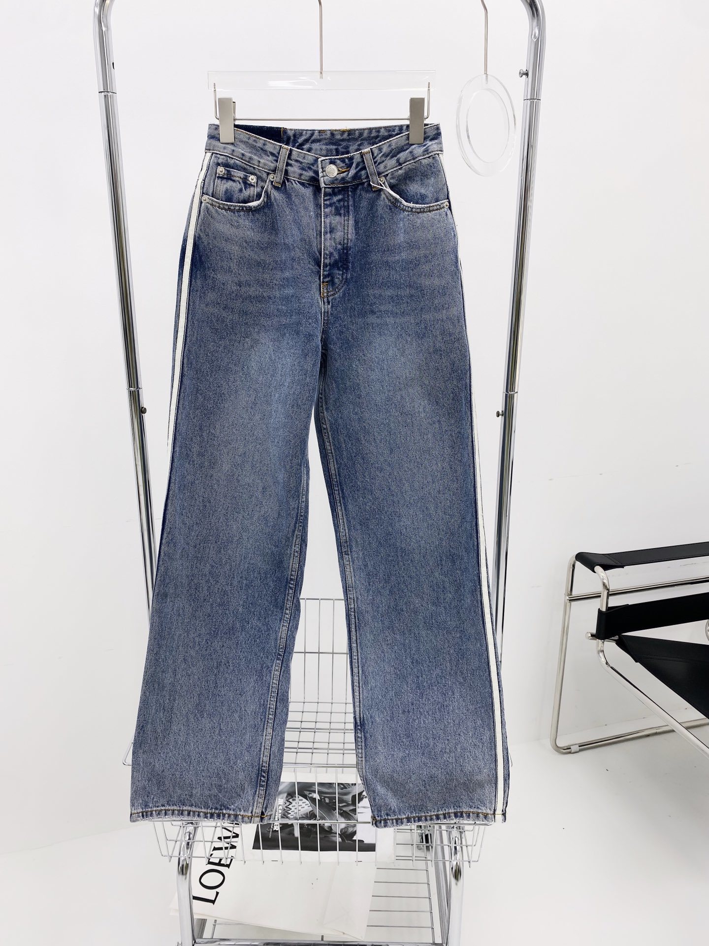 Women's Jean Pant Woman Jeans High Waist Denim Pants Wide Leg Clothing Blue Vintage Quality Fashion Straight 230422