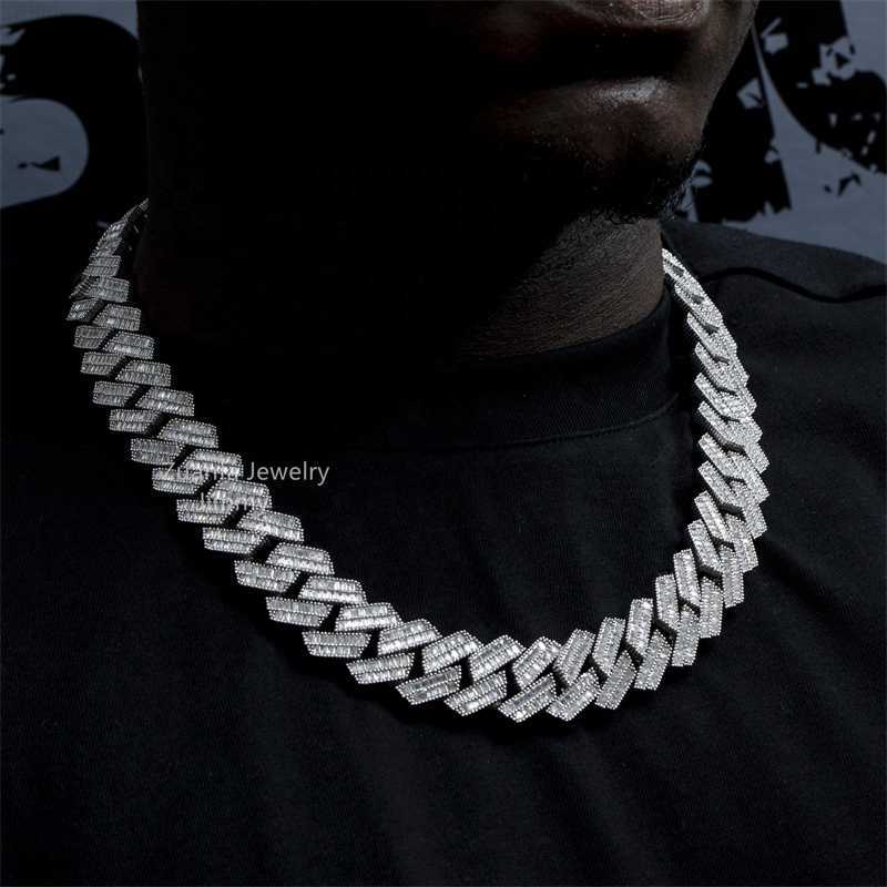 18mm Two Row Fashion Jewelry Hiphop Icy Jewelry Vvs Baguette Miami Cuban Link Necklace
18mm Two Row Fashion Jewelry Hiphop Icy Jewelry Vvs Baguette Miami Cuban Link Necklace