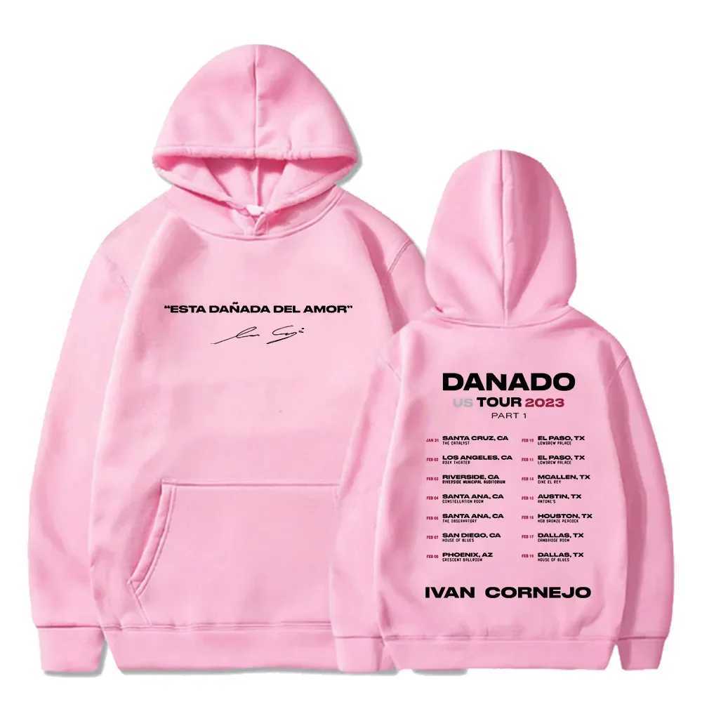 Men's Hoodies Sweatshirts Ivan Cornejo Danado US Tour 2023 Hoodie Long Sleeve Streetwear Women Men Hooded Sweatshirt Hip Hop Clothes N1QT
